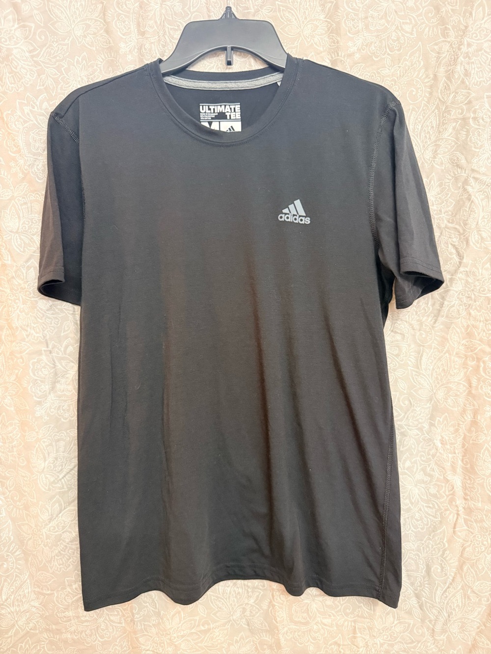 adidas Men's Black Ultimate Climalite Tee - Athletic Crew Neck Shirt